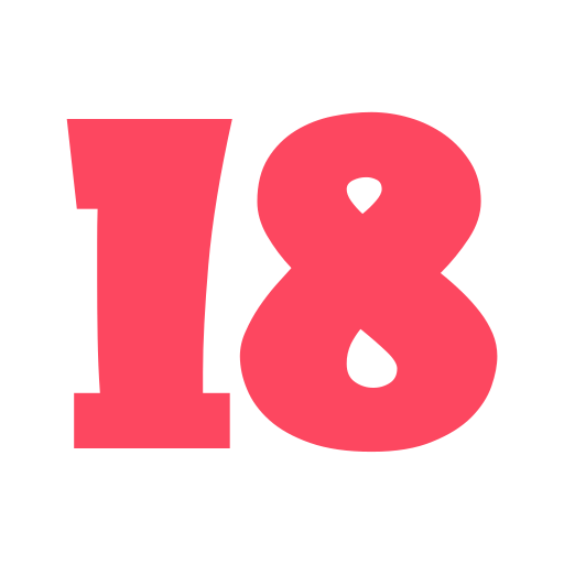 número 18 icono gratis