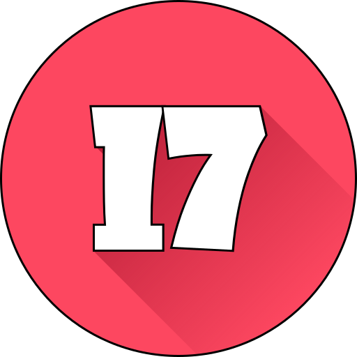 numéro 17 Icône gratuit numéro 17 Icône gratuit