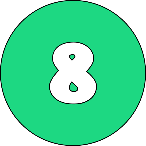 numero 8 icono gratis