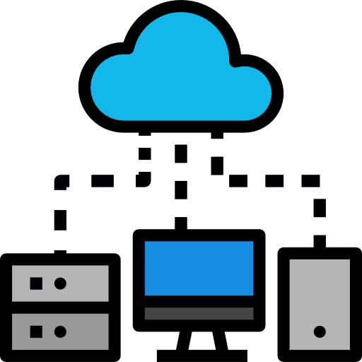 servidor en la nube icono gratis