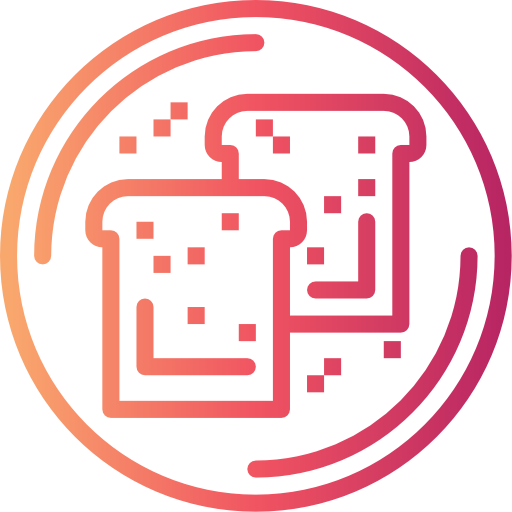 tostada icono gratis