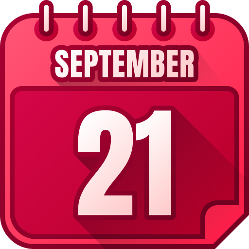 21 de septiembre icono gratis