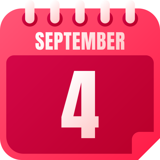 4 de septiembre icono gratis