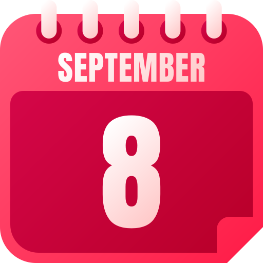 8 de septiembre icono gratis