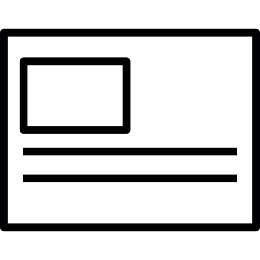 tarjeta postal icono gratis