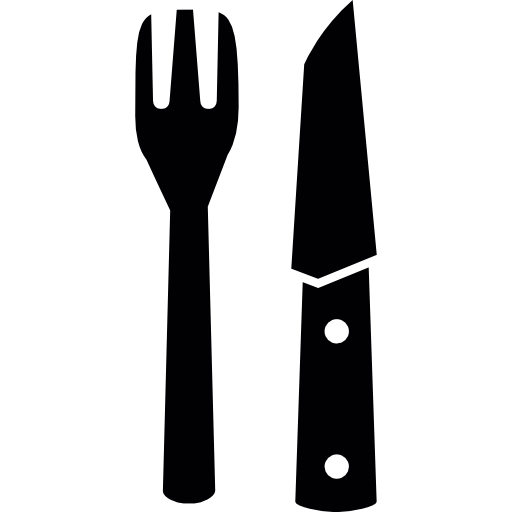 Garfo e faca - ícones de comida grátis