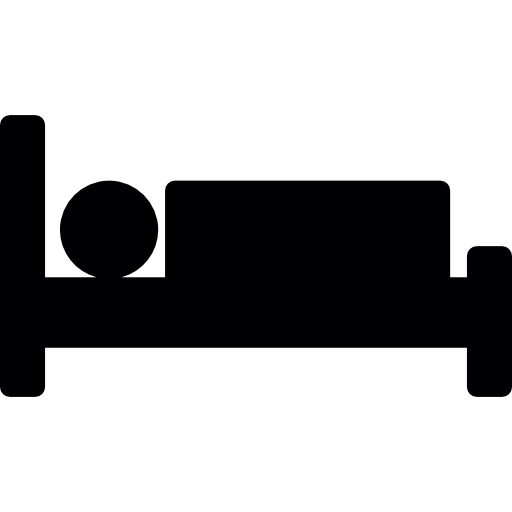 Free Icon | Sleeping person in bed