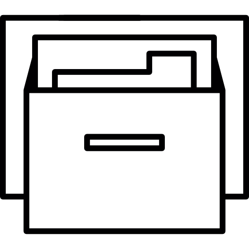 caja de archivo icono gratis