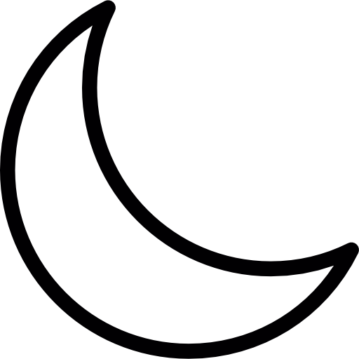 lua crescente grátis ícone