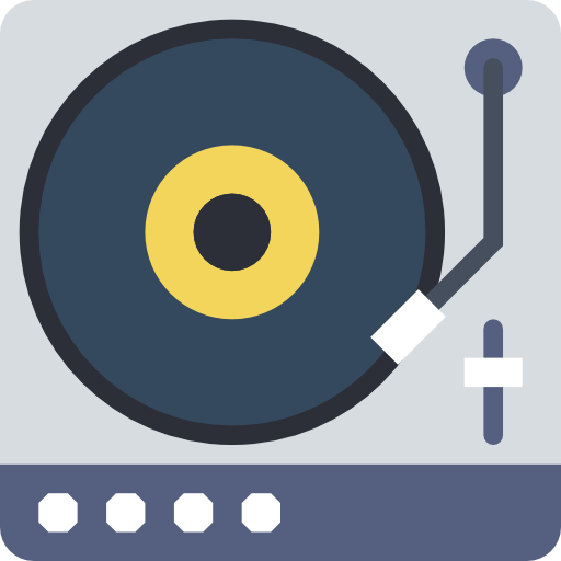 Turntable Basic Miscellany Flat icon