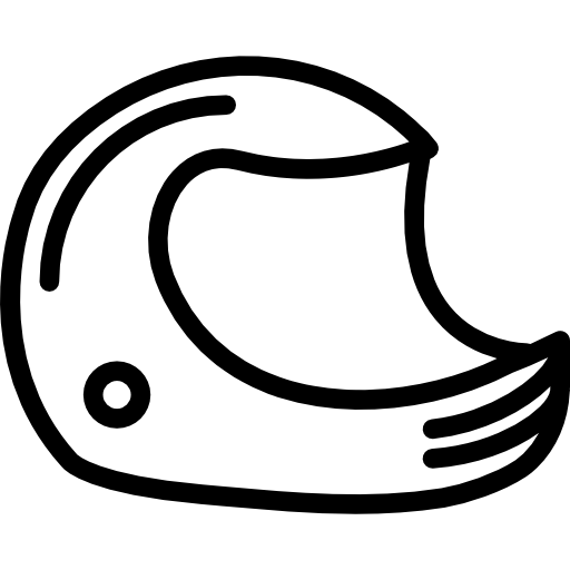 casco de carreras icono gratis