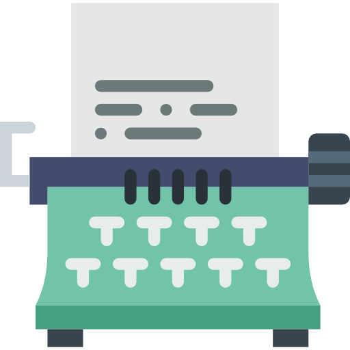 machine à écrire Icône gratuit