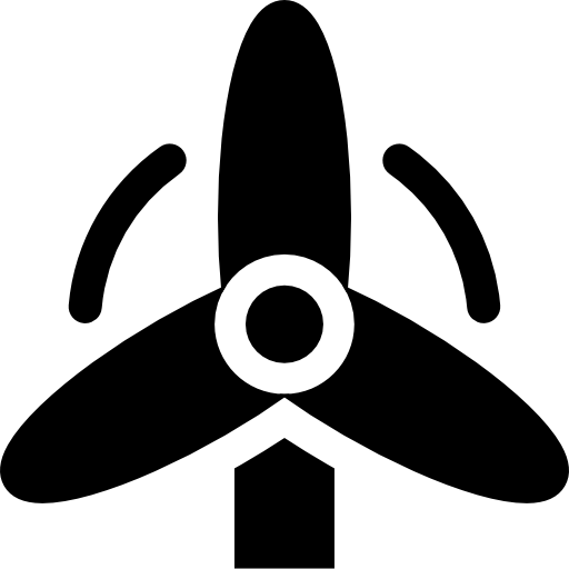 energía eólica icono gratis
