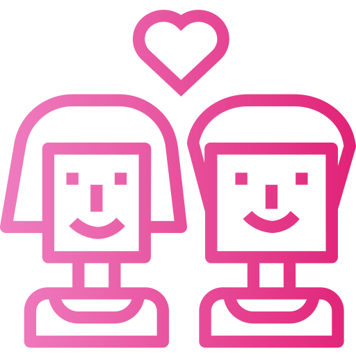 Couple Smalllikeart Gradient icon