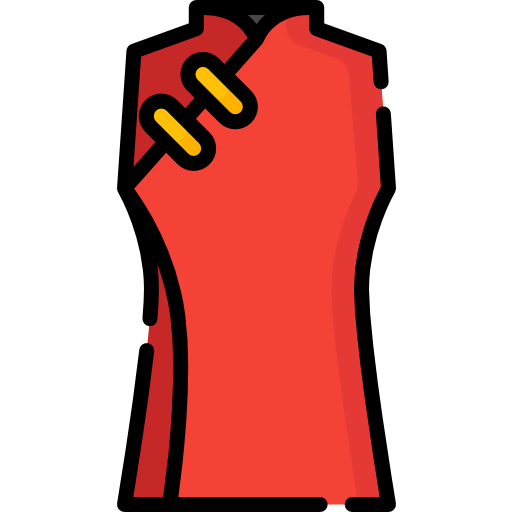 vestido chino icono gratis