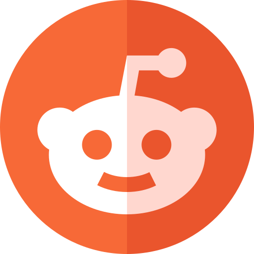 Reddit Basic Straight Flat icon