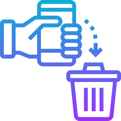 Waste free icon Waste free icon