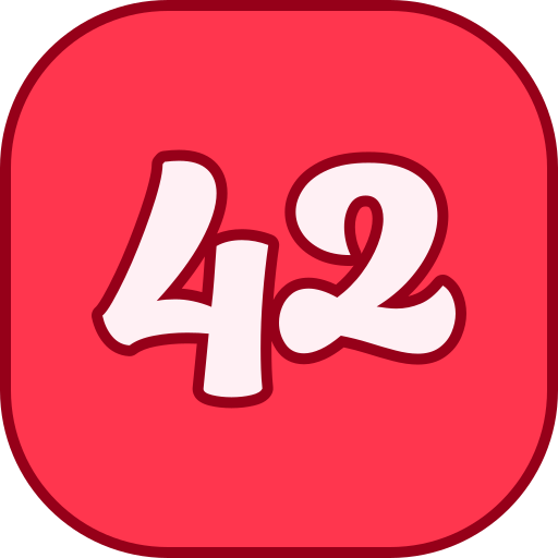 42 icono gratis