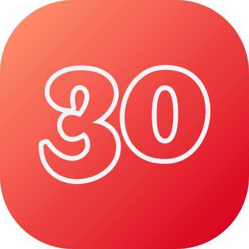 nummer 30 kostenlos Icon nummer 30 kostenlos Icon