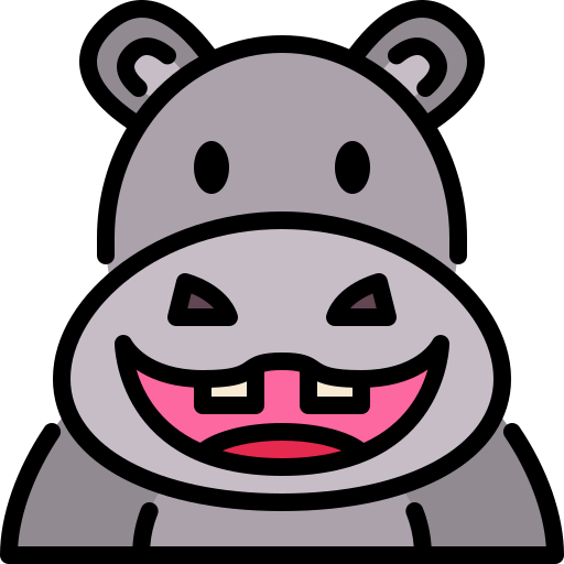 hipopótamo grátis ícone