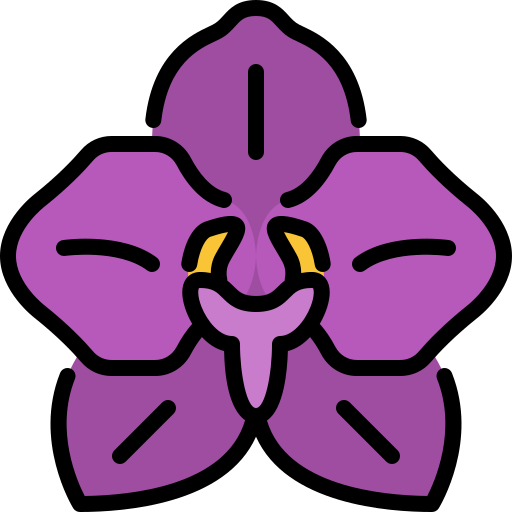 orquídea icono gratis