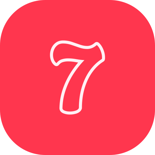 numero 7 icono gratis