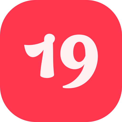 numéro 19 Icône gratuit numéro 19 Icône gratuit