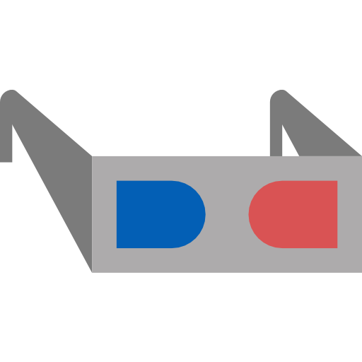3d glasses free icon