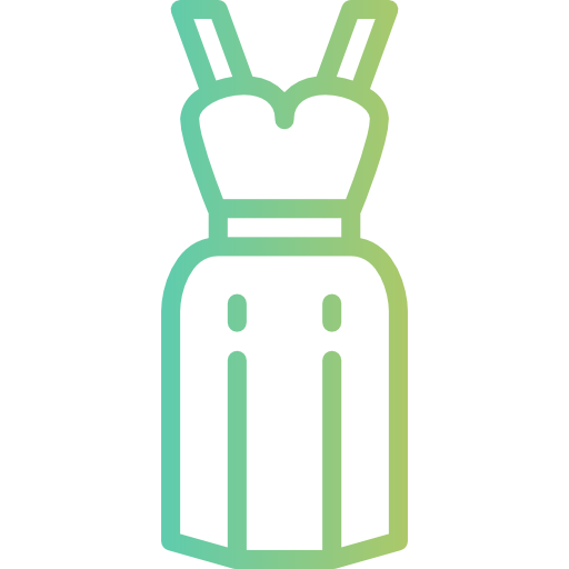 Long dress Smalllikeart Gradient icon