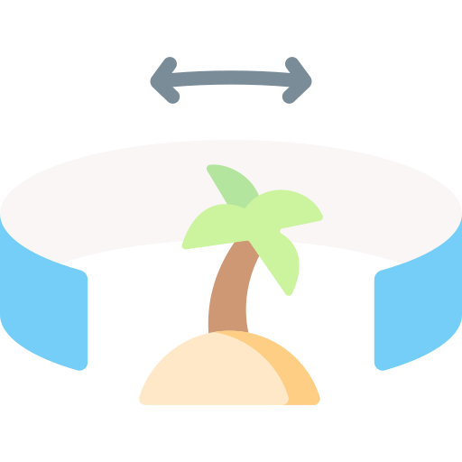 turismo virtual icono gratis