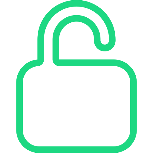 Unlock free icon