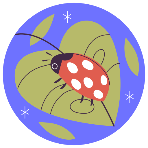 Ladybird free sticker