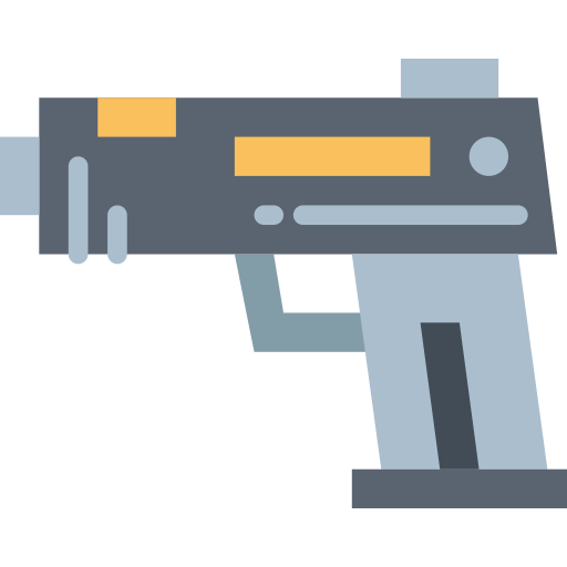 Gun Smalllikeart Flat icon