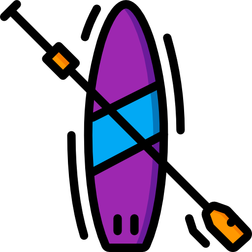 Paddle board Basic Miscellany Lineal Color icon