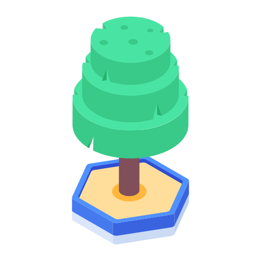 árbol del bosque icono gratis