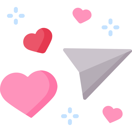 mensaje de amor icono gratis