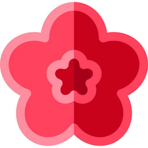 Hibiscus Basic Rounded Flat icon
