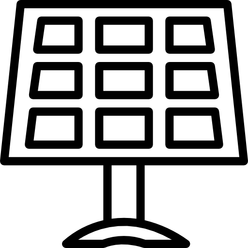 panel solar icono gratis