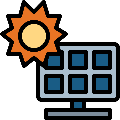 panel solar icono gratis