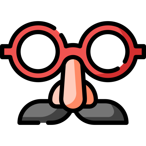 nerd glasses with mustache clip art