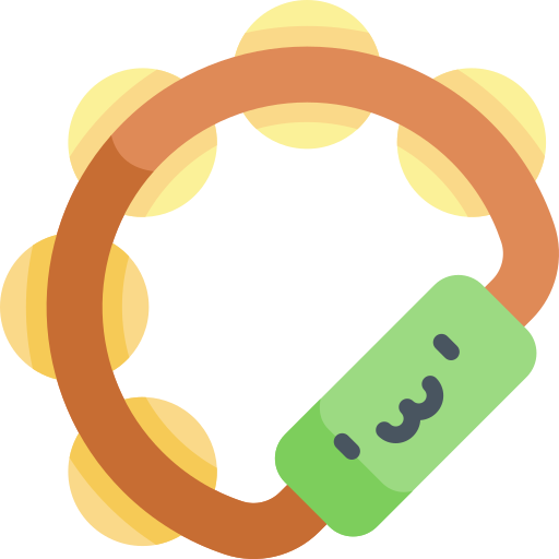 pandereta icono gratis