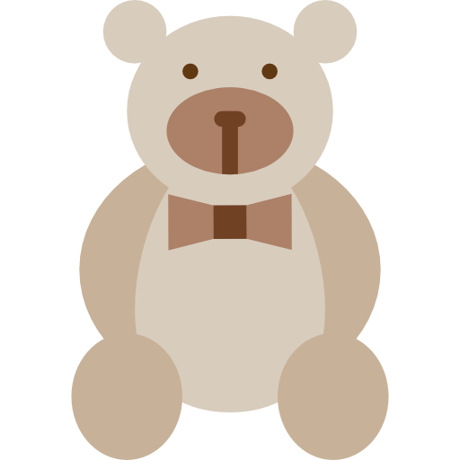 Teddy bear Iconixar Flat icon