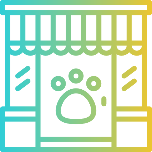 la tienda de animales icono gratis