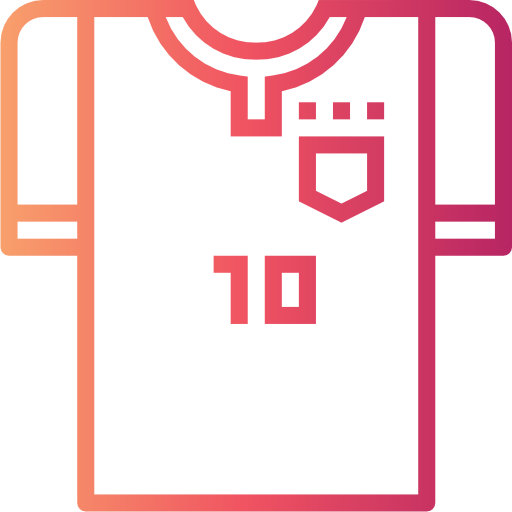 camiseta de fútbol icono gratis