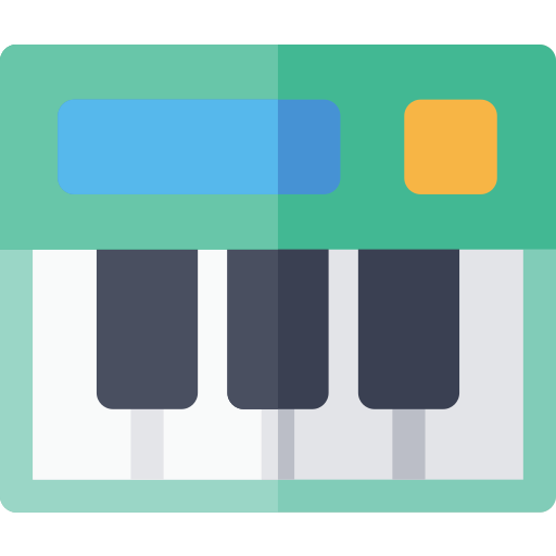 teclado de piano icono gratis