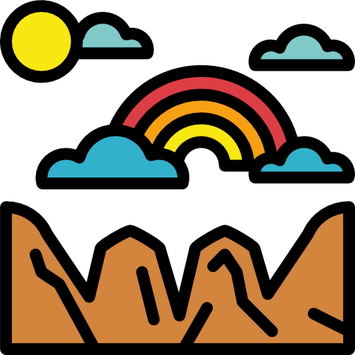 Rainbow free icon
