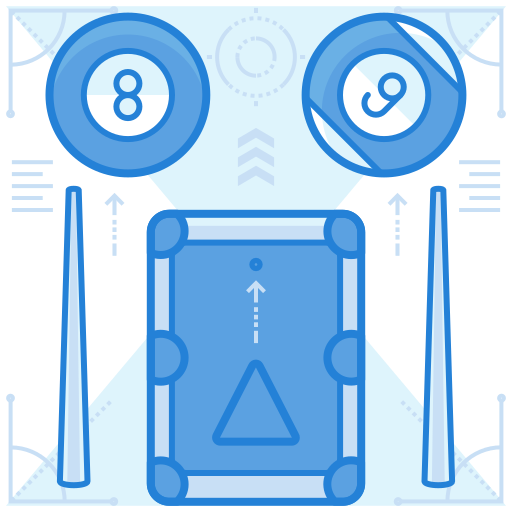 Бильярд бесплатно иконка