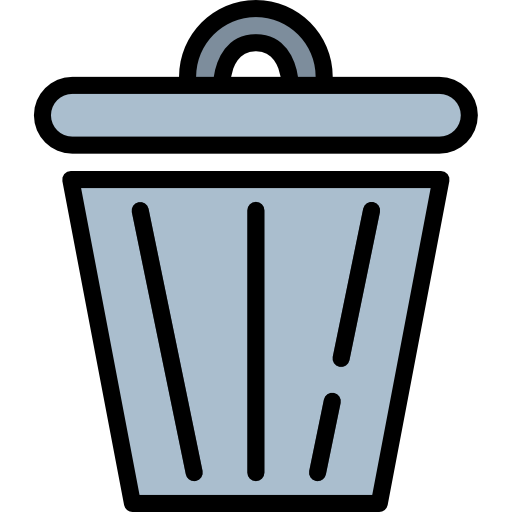 Trash bin free icon