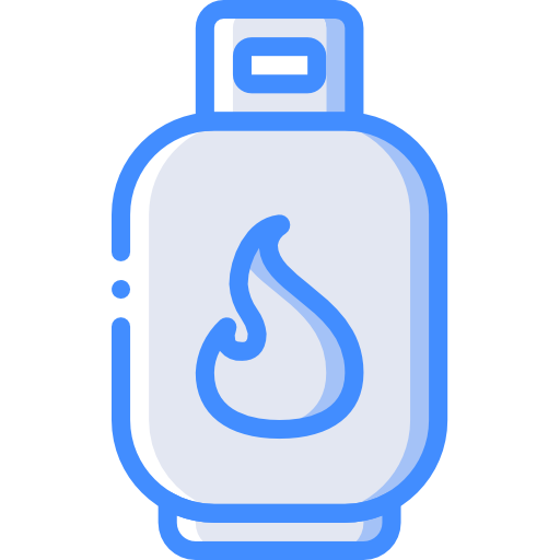 Gas Bottle Basic Miscellany Blue Icon