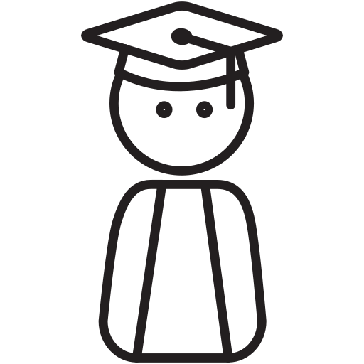 graduación icono gratis